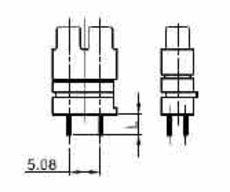 straight pins L=3.20 mm