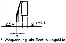 left angular 2.54 mm