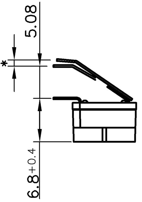 10-stelllig PT65 L508 Dreh-Codierschalter horizontal 
