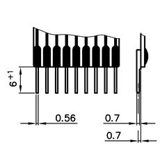 with solder pins (for PCB)